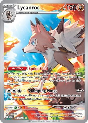 Lycanroc-JTG-166 Lycantoc, Carta JTG 166