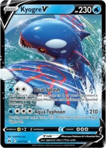 Kyogre V, Pokémon de agua.