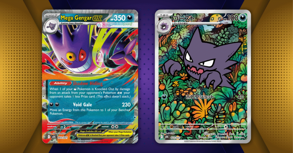 Las increíbles cartas promocional es de Mega Gengar ex y Haunter