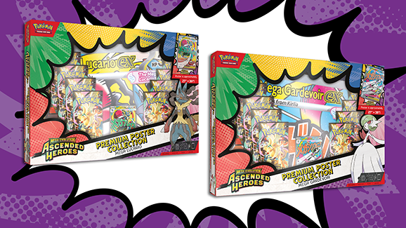 Imagen oficial de TPCi de la Premium Poster Collection de Ascended Heroes, tomada del anuncio oficial