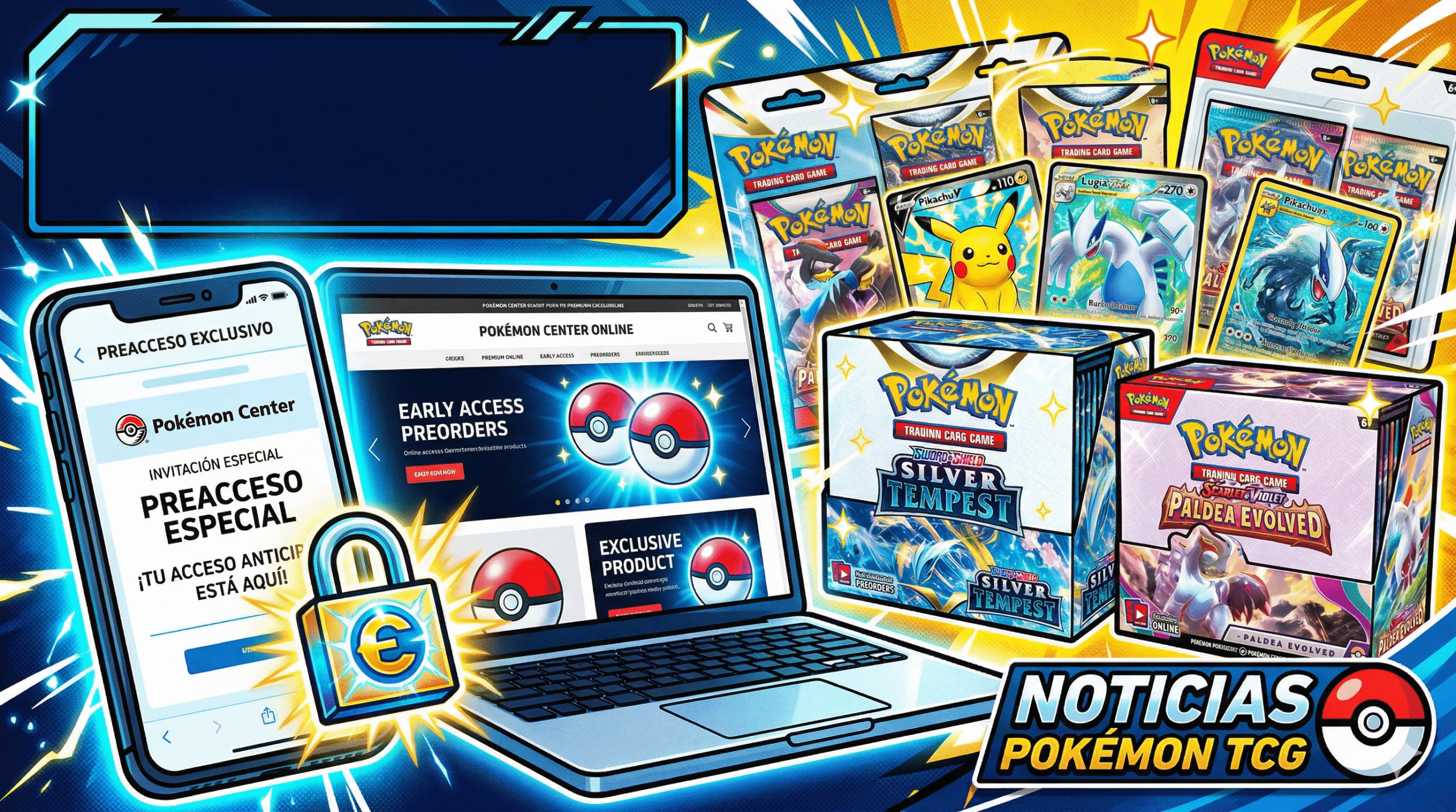 Pokémon Center lanza acceso anticipado para reservar productos Pokémon TCG