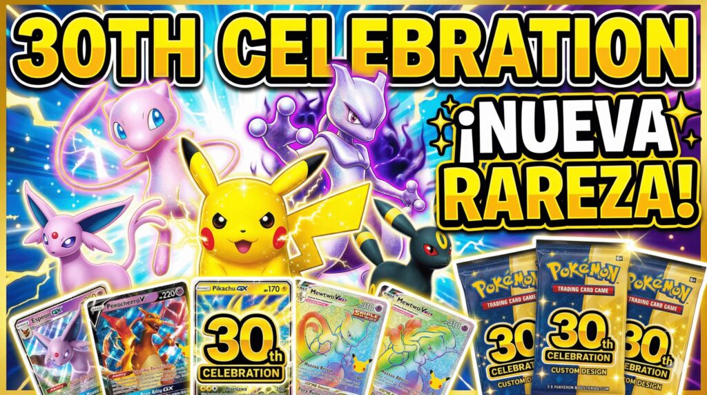 30th Celebration Pokémon TCG: fecha, nueva rareza y todo lo que sabemos del set del 30 aniversario