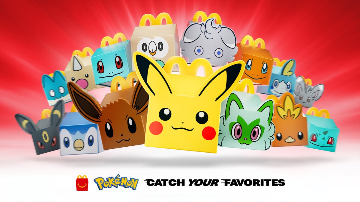 Cartas del JCC Pokémon en el Happy Meal de McDonald's para 2026 y 2027