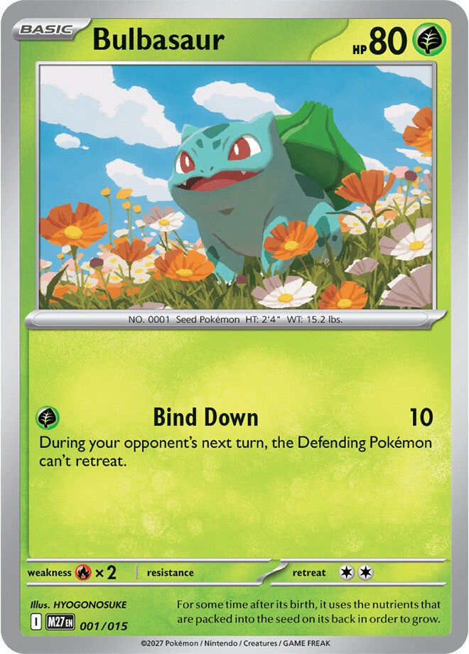 Carta 1 del set McDonald's 2027 del JCC Pokémon