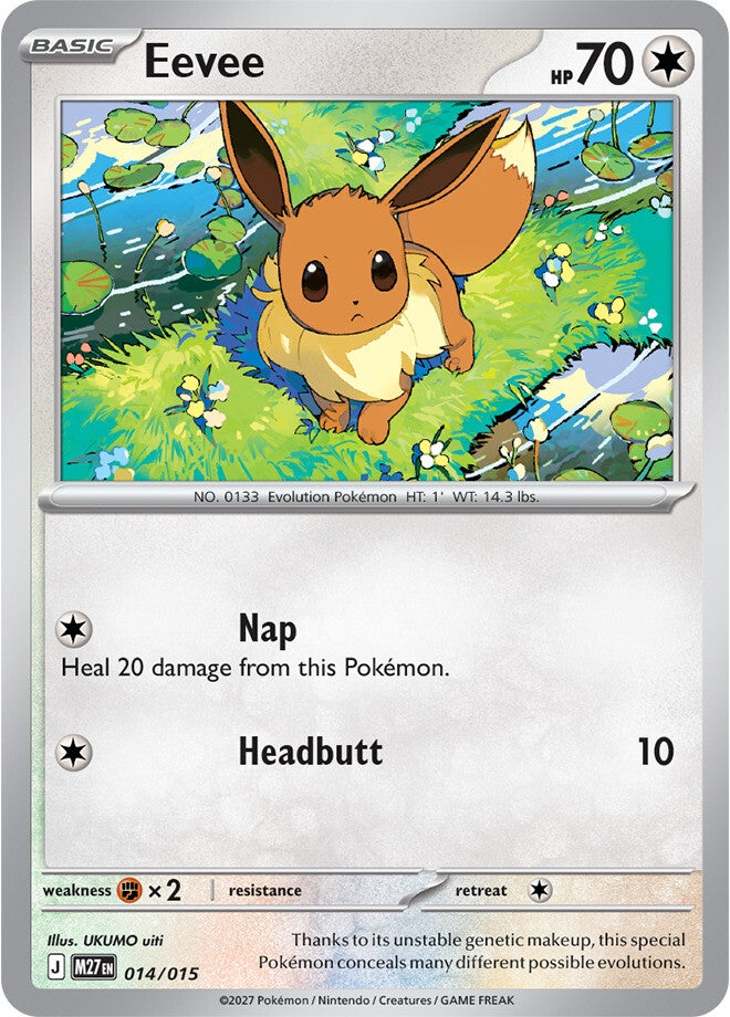 Carta 14 del set McDonald's 2027 del JCC Pokémon