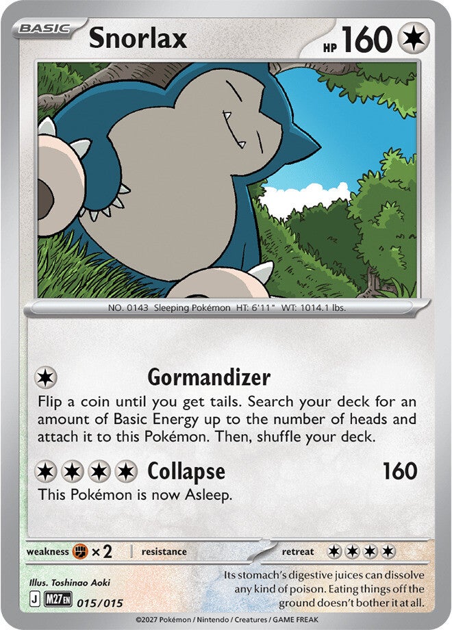 Carta 15 del set McDonald's 2027 del JCC Pokémon