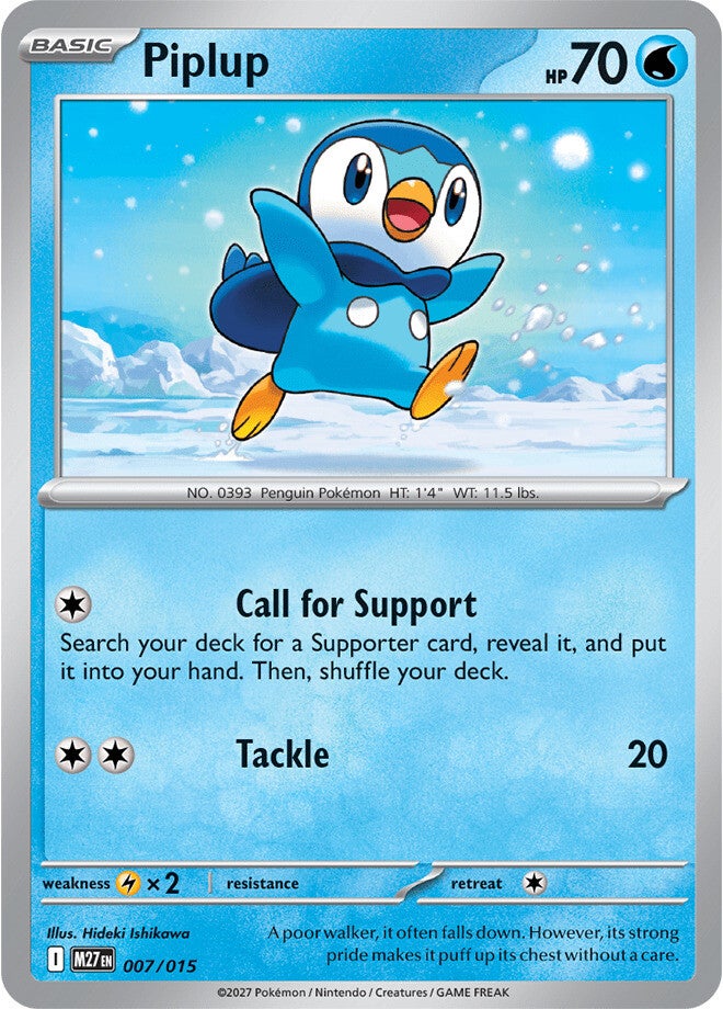 Carta 7 del set McDonald's 2027 del JCC Pokémon