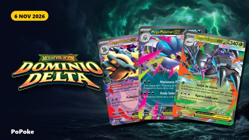 Megaevolución-Dominio Delta: fecha, cartas y todo lo que sabemos