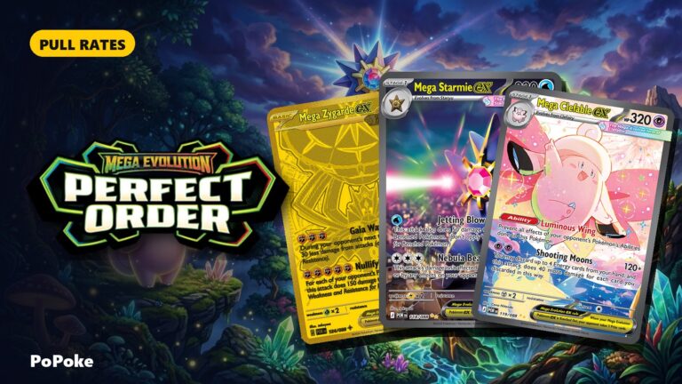 Perfect Order: pull rates, probabilidad de sacar cada rareza por sobre