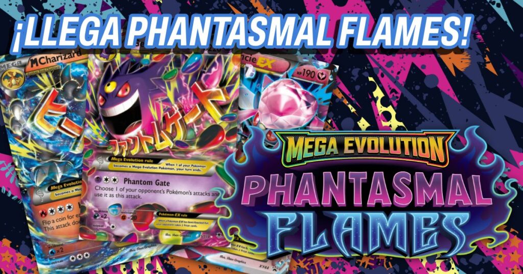Portada: phantasmal flames fecha y precio de mega evolutions