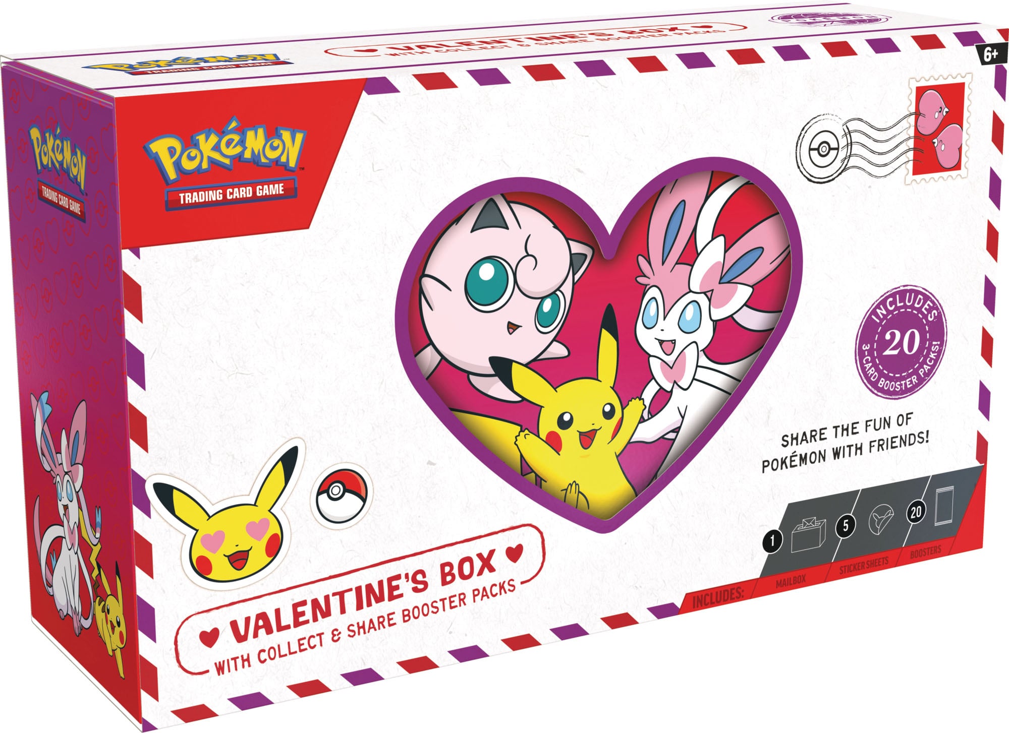 Pokemon TCG Valentine's Box llegará en enero con un buzón y minisobres