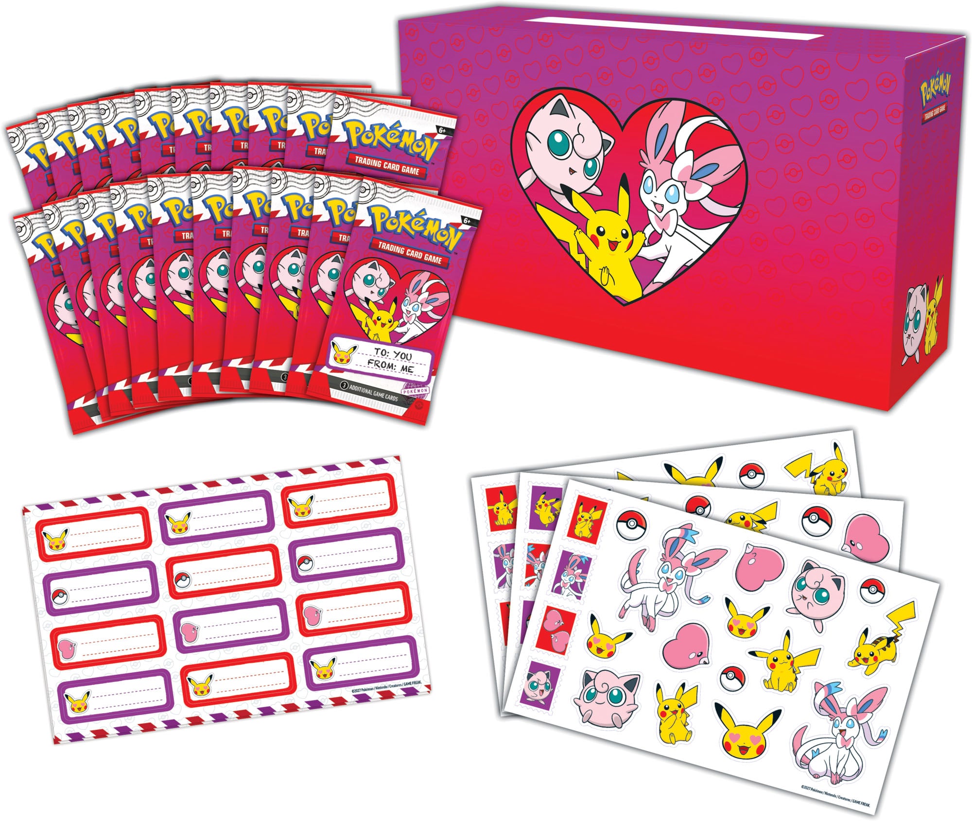 Pokemon TCG Valentine's Box llegará en enero con un buzón y minisobres