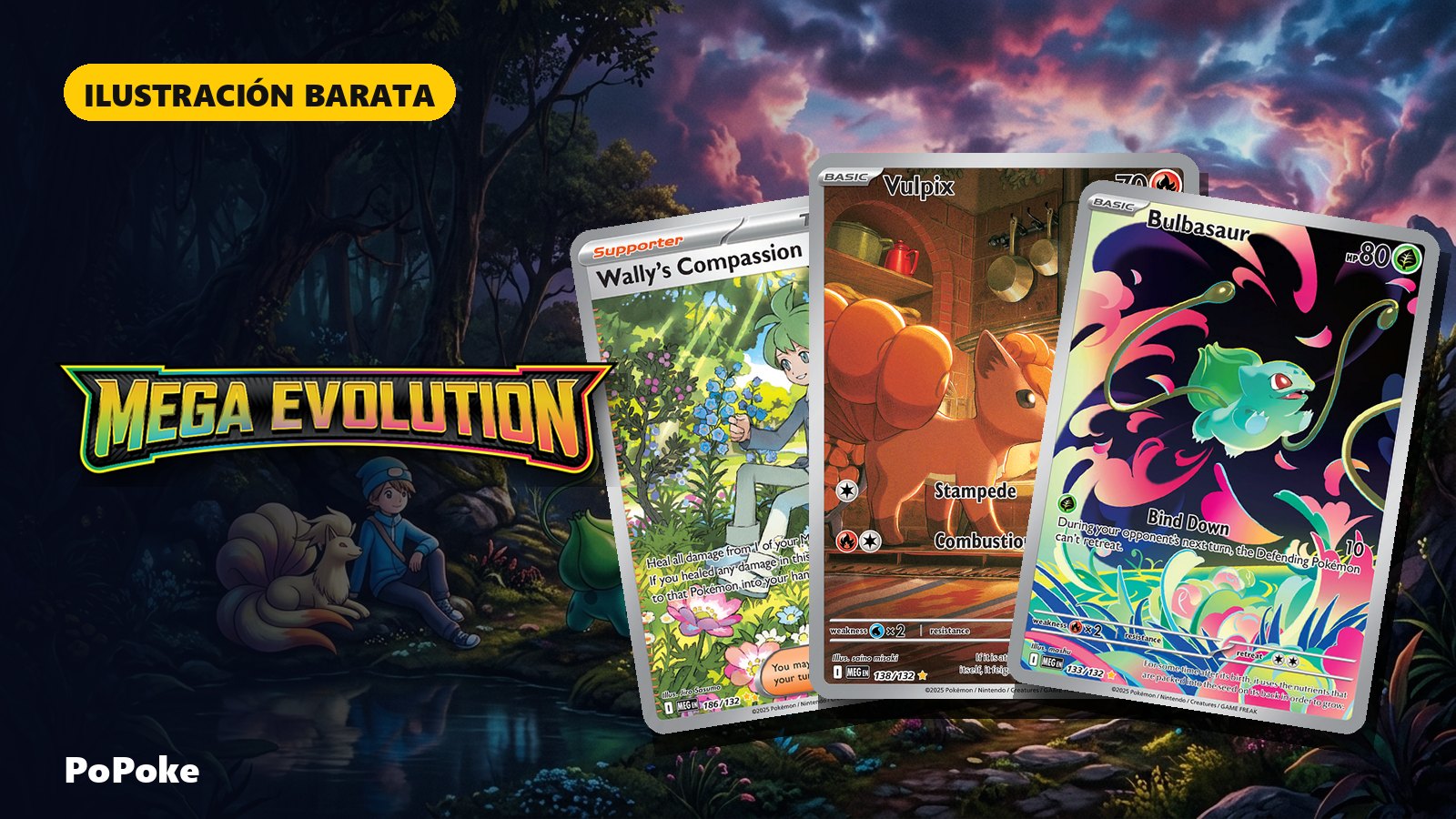 Mega Evolution: cartas de ilustración baratas que merece la pena tener
