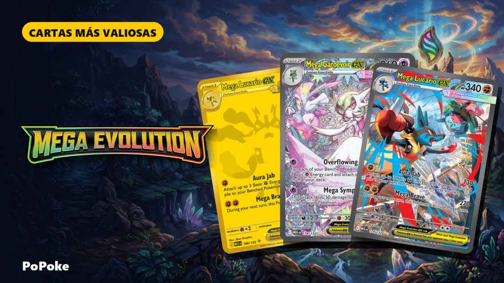 Portada de Mega Evolution: logo, cartas y productos oficiales